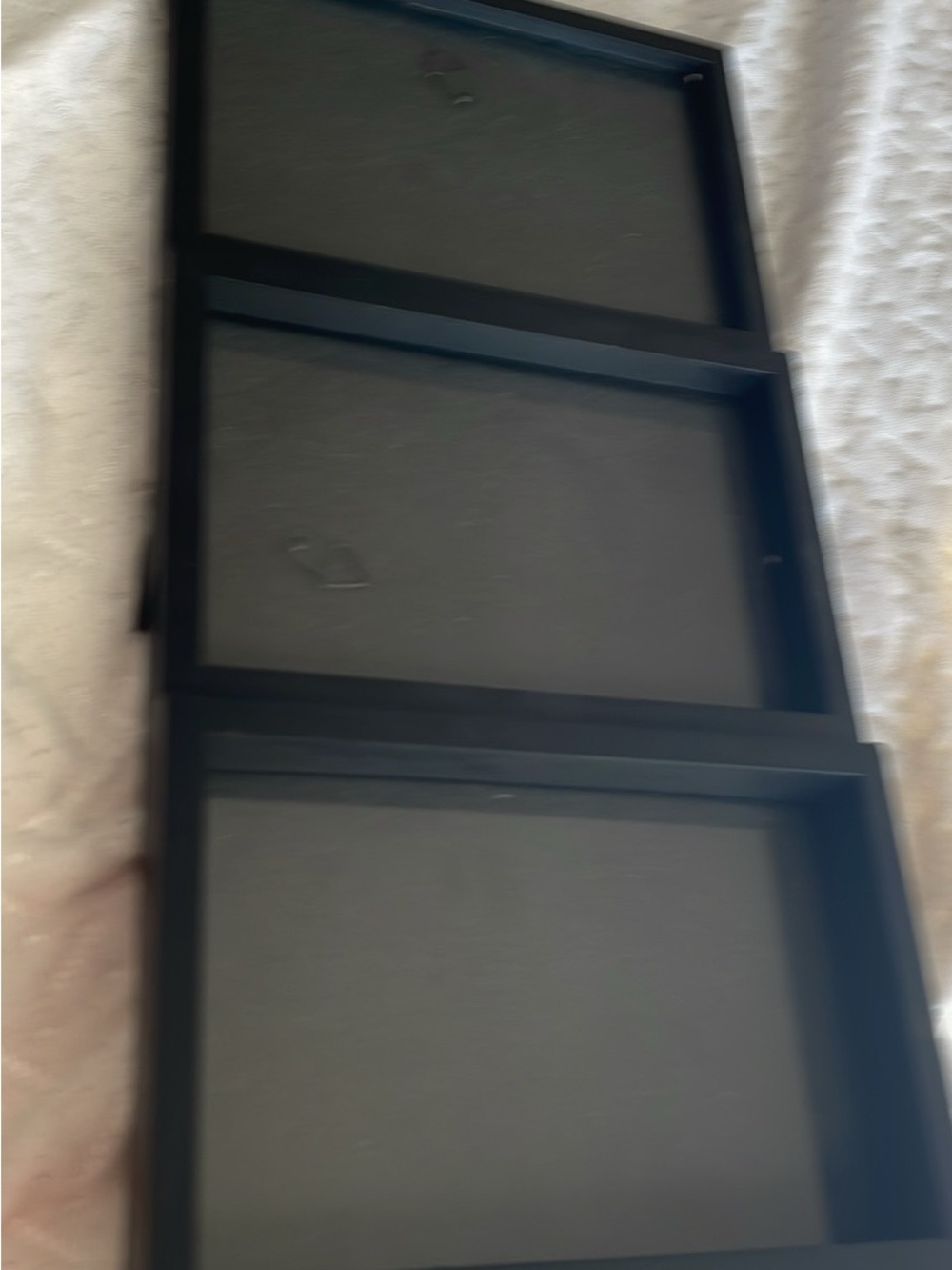 Black Triple Photo Frame